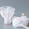 Set 2 mansete detasabile din voal cu perle, model elegant, Alb - KESNUP