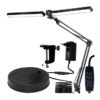 Lampa de birou LED dubla 24 W cu memorie negru - KESNUP Lampa de birou LED dubla 24 W cu memorie negru - KESNUP