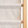 Biblioteca rafturi textile copii, lemn, bumbac, 79 cm, Bej - KESNUP Biblioteca rafturi textile copii, lemn, bumbac, 79 cm, Bej - KESNUP