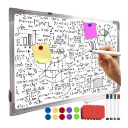 poza principala Tabla de conferinta magnetica, aliaj aluminiu, 60 x 40 cm, Alb