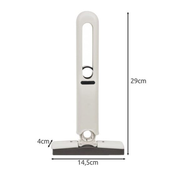 Mini mop portabil cu sistem de auto stoarcere, 29 x 14,5 x 4 cm, Alb - KESNUP