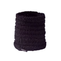 Set 2 sireturi plusate pufoase, 120 cm, Negru - KESNUP