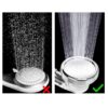 12 Para de dus cu filtru, 3 niveluri de filtrare a apei, anti-calcar, filet standard de 1/2", Silver - KESNUP
