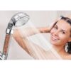 14 Para de dus cu filtru, 3 niveluri de filtrare a apei, anti-calcar, filet standard de 1/2", Silver - KESNUP