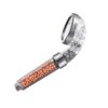 15 Para de dus cu filtru, 3 niveluri de filtrare a apei, anti-calcar, filet standard de 1/2", Silver - KESNUP