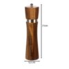 Set 2 rasnite manuale pentru sare si piper cu mecanism ceramic, Maro - KESNUP Set 2 rasnite manuale pentru sare si piper cu mecanism ceramic, Maro - KESNUP