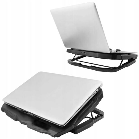 Cooler laptop gaming 4 ventilatoare, LED, Rosu - KESNUP