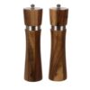 Set 2 rasnite manuale pentru sare si piper cu mecanism ceramic, Maro - KESNUP Set 2 rasnite manuale pentru sare si piper cu mecanism ceramic, Maro - KESNUP