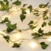 Ghirlanda iedera luminoasa pentru decorare, perete, balcon, terasa, Verde Ghirlanda iedera luminoasa pentru decorare, perete, balcon, terasa, Verde