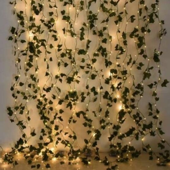 Ghirlanda iedera luminoasa pentru decorare, perete, balcon, terasa, Verde Ghirlanda iedera luminoasa pentru decorare, perete, balcon, terasa, Verde