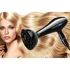 Uscator de par cu ionizare profesional, concentrator, difuzor, Negru - KESNUP Uscator de par cu ionizare profesional, concentrator, difuzor, Negru - KESNUP