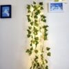 Ghirlanda iedera luminoasa pentru decorare, perete, balcon, terasa, Verde Ghirlanda iedera luminoasa pentru decorare, perete, balcon, terasa, Verde