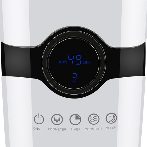 Umidificator de aer cu aromaterapie ultrasonic, Alb - KESNUP Umidificator de aer cu aromaterapie ultrasonic, Alb - KESNUP