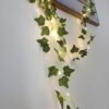 Ghirlanda iedera luminoasa pentru decorare, perete, balcon, terasa, Verde Ghirlanda iedera luminoasa pentru decorare, perete, balcon, terasa, Verde
