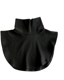 Guler fals maleta / helanca, detasabil, model simplu pe gat, Negru - KESNUP