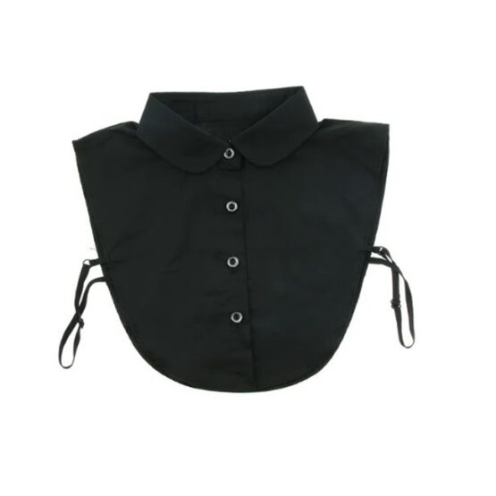 Guler fals de camasa, detasabil, model simplu rotunjit, Negru Guler fals de camasa, detasabil, model simplu rotunjit, Negru