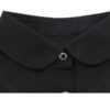 Guler fals de camasa, detasabil, model simplu rotunjit, Negru Guler fals de camasa, detasabil, model simplu rotunjit, Negru