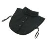 Guler fals de camasa, detasabil, model simplu rotunjit, Negru Guler fals de camasa, detasabil, model simplu rotunjit, Negru