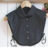 Guler fals de camasa, detasabil, model simplu rotunjit, Negru Guler fals de camasa, detasabil, model simplu rotunjit, Negru