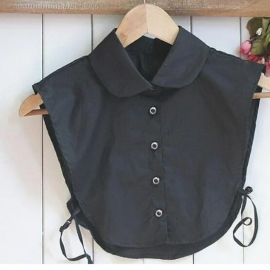 Guler fals de camasa, detasabil, model simplu rotunjit, Negru Guler fals de camasa, detasabil, model simplu rotunjit, Negru