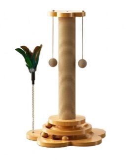 Ansamblu de joaca tip scratcher pentru pisici adulte si pui