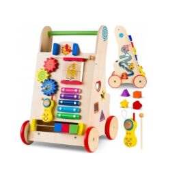 22 Antemergator Interactiv 2 in 1, coordoneaza miscarea si dezvolta simturile, Multicolor - KESNUP