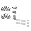 Set complet 5 rafturi pentru baie, utilizare universala, Negru - KESNUP Set complet 5 rafturi pentru baie, utilizare universala, Negru - KESNUP