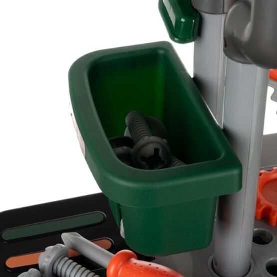 Set atelier de lucru de jucarie tip troller 3 in 1, cu unelte si accesorii, Verde - KESNUP