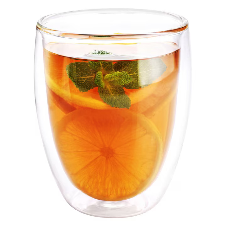 Set 6 pahare termice cu pereti dubli CLASStitude, pentru cafea, cappuccino, sucuri, 350 ml, din sticla, Transparent - imagine 7