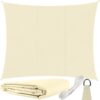 Copertina tip prelata parasolar cu protectie UV pentru gradina, gradina, balcon, Crem Copertina tip prelata parasolar cu protectie UV pentru gradina, gradina, balcon, Crem