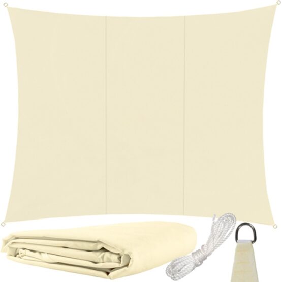 Copertina tip prelata parasolar cu protectie UV pentru gradina, gradina, balcon, Crem Copertina tip prelata parasolar cu protectie UV pentru gradina, gradina, balcon, Crem