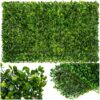 Gard decorativ cu frunze artificiale, 40 X 60, Verde
