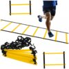 Scara de antrenament cu 12 trepte, Negru / Galben