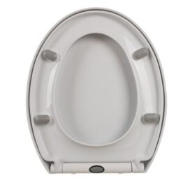 Capac WC cu inchidere lenta pentru vas de toaleta, Alb Capac WC cu inchidere lenta pentru vas de toaleta, Alb