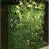 Gard decorativ cu frunze artificiale, 40 X 60, Verde