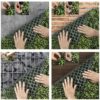 Gard decorativ cu frunze artificiale, 40 X 60, Verde