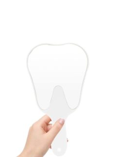 Oglinda dentara in forma de dinte, Alb