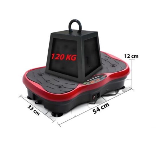 Aparat vibromasaj tip platforma cu ecran LCD, Rosu - KESNUP