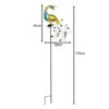 Lampa solara cu 40 LED-uri, model paun cu cristale, Multicolor