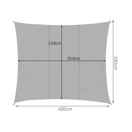 Copertina tip prelata parasolar cu protectie UV pentru gradina, gradina, balcon, Gri