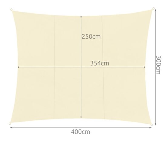 Copertina tip prelata parasolar cu protectie UV pentru gradina, gradina, balcon, Crem Copertina tip prelata parasolar cu protectie UV pentru gradina, gradina, balcon, Crem
