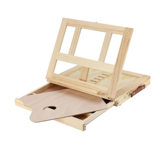 Sevalet pictura portabil 2 in 1 tip valiza, Crem Sevalet pictura portabil 2 in 1 tip valiza, Crem