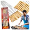 Set 10 tepuse pentru frigarui gratar, Argintiu Set 10 tepuse pentru frigarui gratar, Argintiu