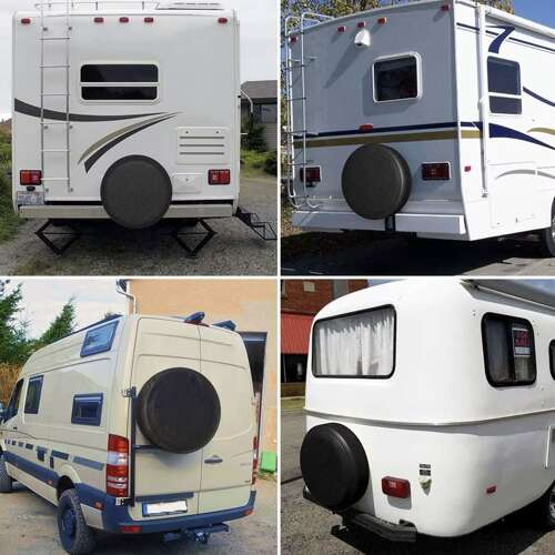 Set 4 huse anvelope - cauciucuri pentru depozitare, Negru Set 4 huse anvelope - cauciucuri pentru depozitare, Negru