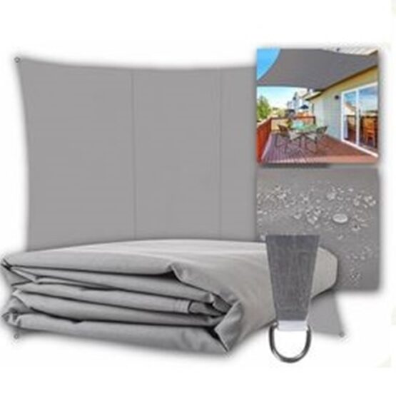 Copertina tip prelata parasolar cu protectie UV pentru gradina, gradina, balcon, Gri