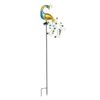 Lampa solara cu 40 LED-uri, model paun cu cristale, Multicolor
