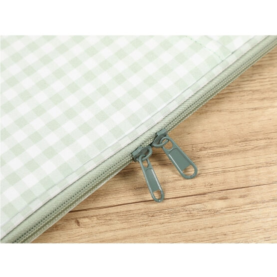 Husa protectie laptop compatibila pana la 13 inchi 35 x 27 cm Verde/Alb