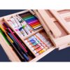 Sevalet pictura portabil 2 in 1 tip valiza, Crem Sevalet pictura portabil 2 in 1 tip valiza, Crem