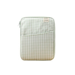 8-1-1.jpg Husa protectie laptop compatibila pana la 13 inchi 35 x 27 cm Verde/Alb
