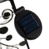 Lampa solara cu 40 LED-uri, model paun cu cristale, Multicolor
